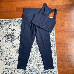 Girlfriend collective Navy Blue Set